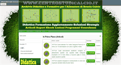 Desktop Screenshot of centrostudicalcio.it